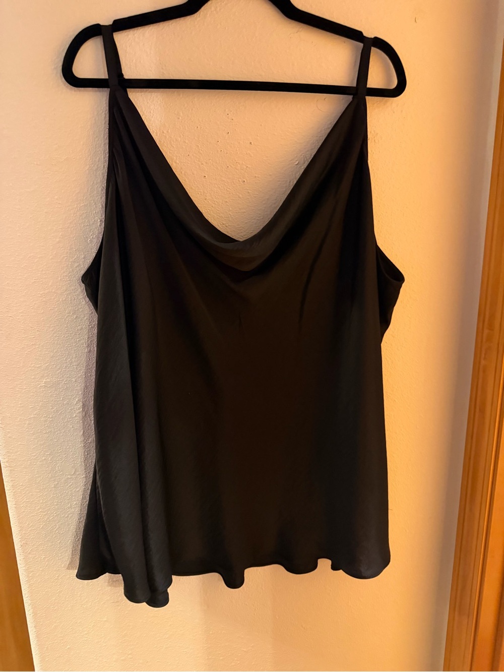 torrid Black Satin Cowl Neck Camisole